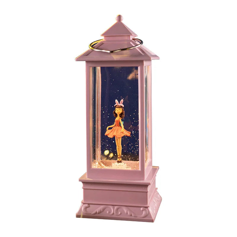 Rotating Ballet Snowflake Music Box Music Box Crystal Ball Dancing Girl Girl Birthday Gift Ornaments Music Box Oasis Select