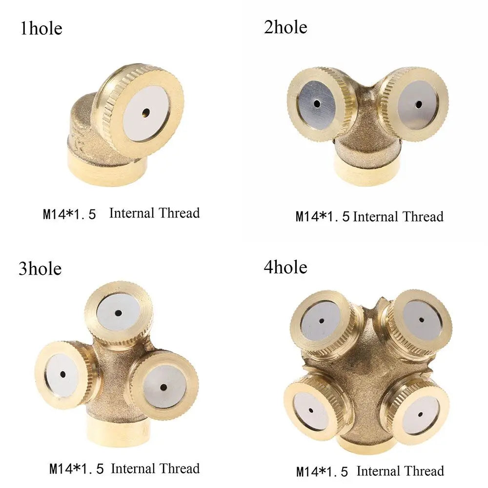 1/2/3/4 Holes Agricultural Connector Lawn Watering Cool Dust Irrigation System Spray Nozzle Garden Tools Misting Sprinklers Oasis Select