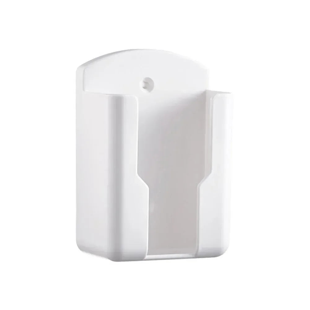 Wall Shelf Bathroom Shelf Universal White Air Conditioner Remote Control Holder Wall Mounted Punch-Socket Holder Oasis Select