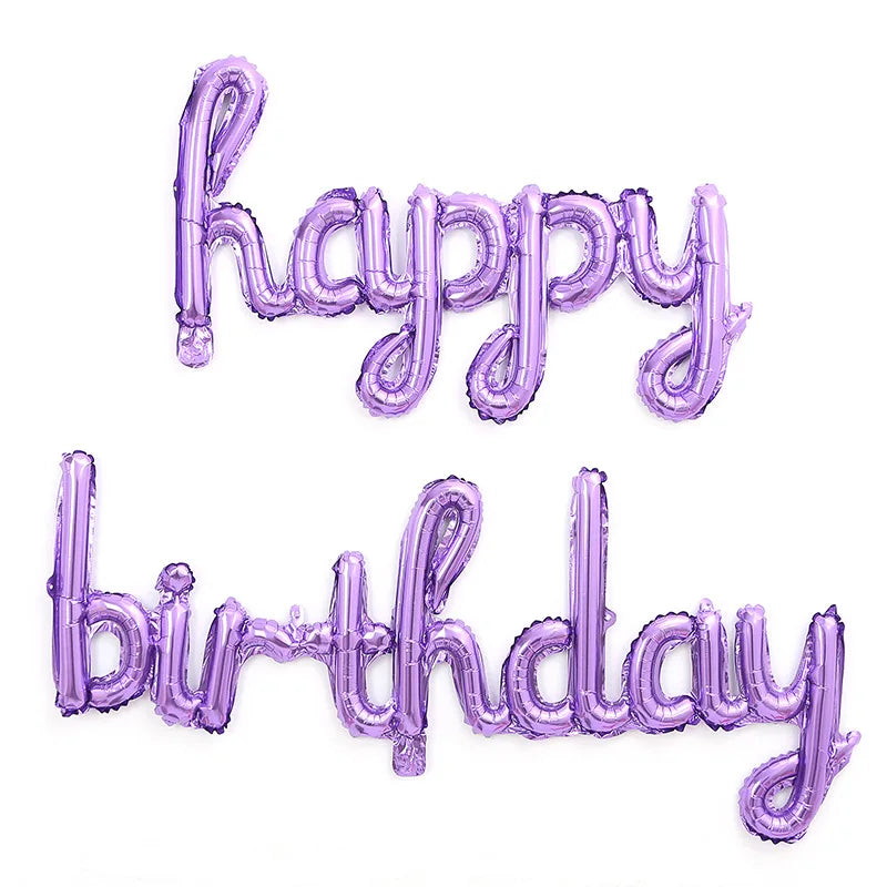 1set Birthday Party Balloon Oasis Select PURPLE one size