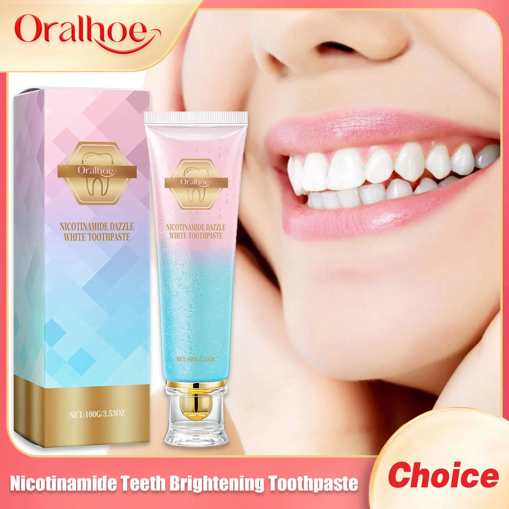 Nicotinamide Teeth Brightening Toothpaste Fresh Breath Deeply Cleaning Hygiene Removing Plaque Stains Oral Care Toothpastes 100g Oasis Select