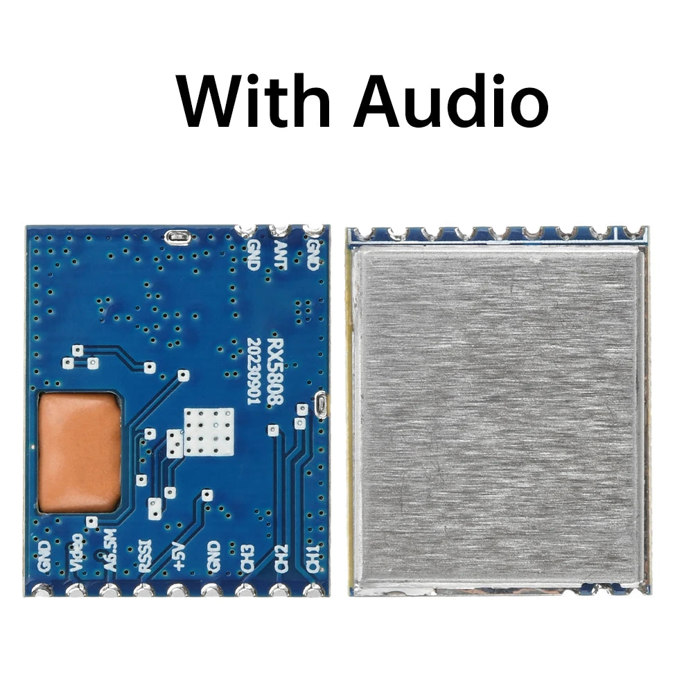 5.8G RX5808 Receiver Module SPI Control Wireless Audio Video Receiving Module 4.8~6.0GHz for FPV Systems RC DIY Electronic Kit Oasis Select With audio