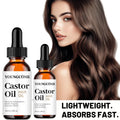 YOUNGCOME Castor Hair Oil Moisturizing Serum For Dry Damaged Hair Frizz Control Split Ends Care Shine Boosting Treatment Oasis Select 60ml