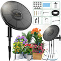 Solar Drip Irrigation System, Automatic Watering System with Battery Timer Modes for Potted Plants for Balconies, Garden Balcony Oasis Select 3W set