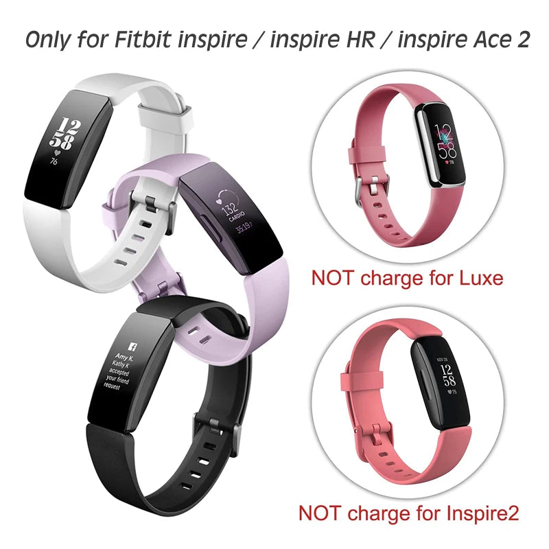 USB Charger Cable for Fitbit Inspire HR, Inspire & Ace 2 Smartwatch Charger Cable Oasis Select
