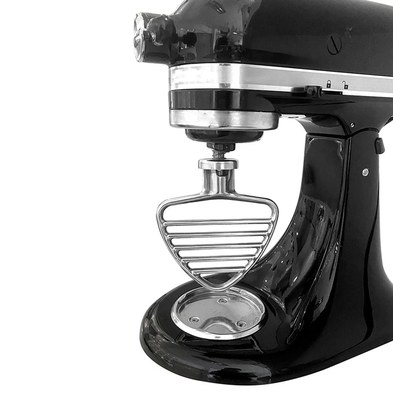 For Kitchenaid 4.5-5QT Tilt Head Stand Mixer Pastry Beater & Secure Fit Pouring Shield Attachment Stainless Flat Beater, Durable Oasis Select