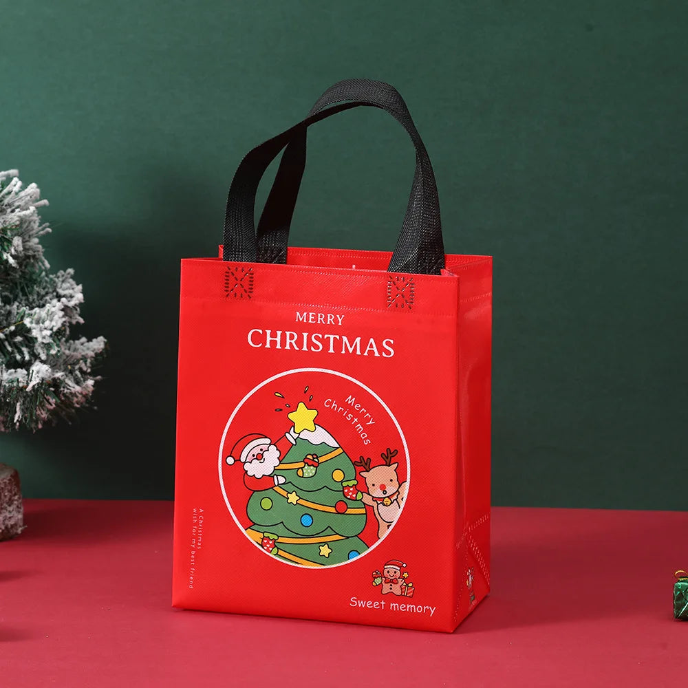 Christmas Non-Woven Gift Bags | Festive Holiday Tote