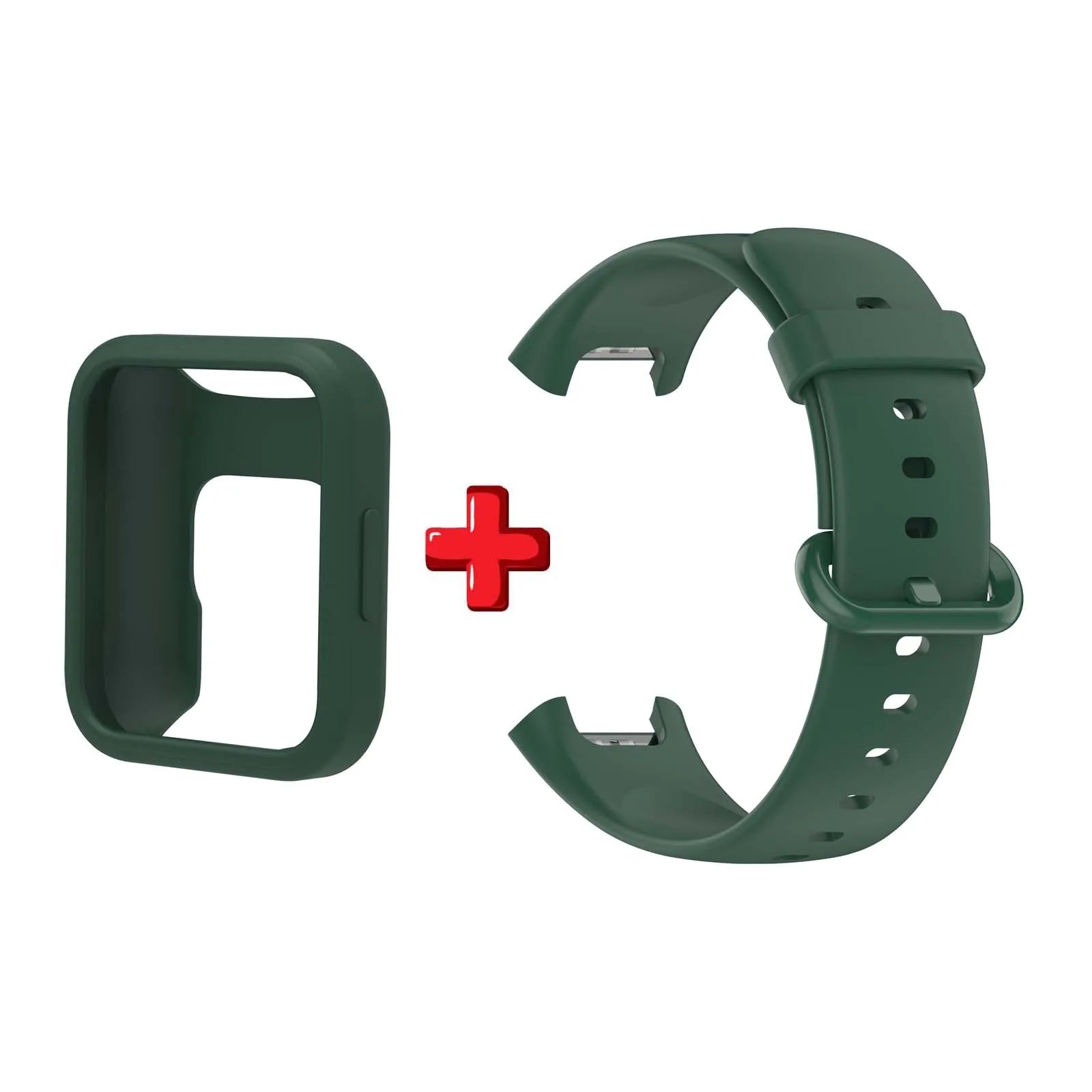 Silicone WatchBand Strap For Redmi Watch 2 Lite SmartWatch Band WristBand Redmi Watch 2 Protective Case Protector Cover Oasis Select army green