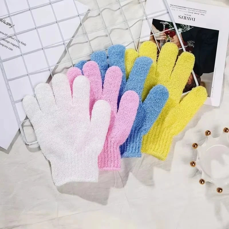1/2/3pairs Body Cleaning Gloves Washcloth Soft Brush Home Hotel Bathroom Shower Ball Back Scrubber Exfoliating Skin Bath Gloves Oasis Select