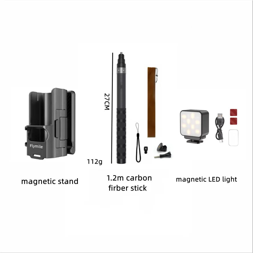 Flymile Magnetic Mount for DJI Osmo Pocket 3 | Vlog & Cycling