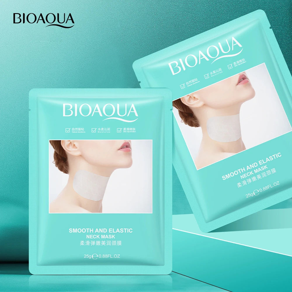 BIOAQUA Collagen Neck Mask 20pcs – Firming & Brightening Collagen Neck Mask Oasis Select