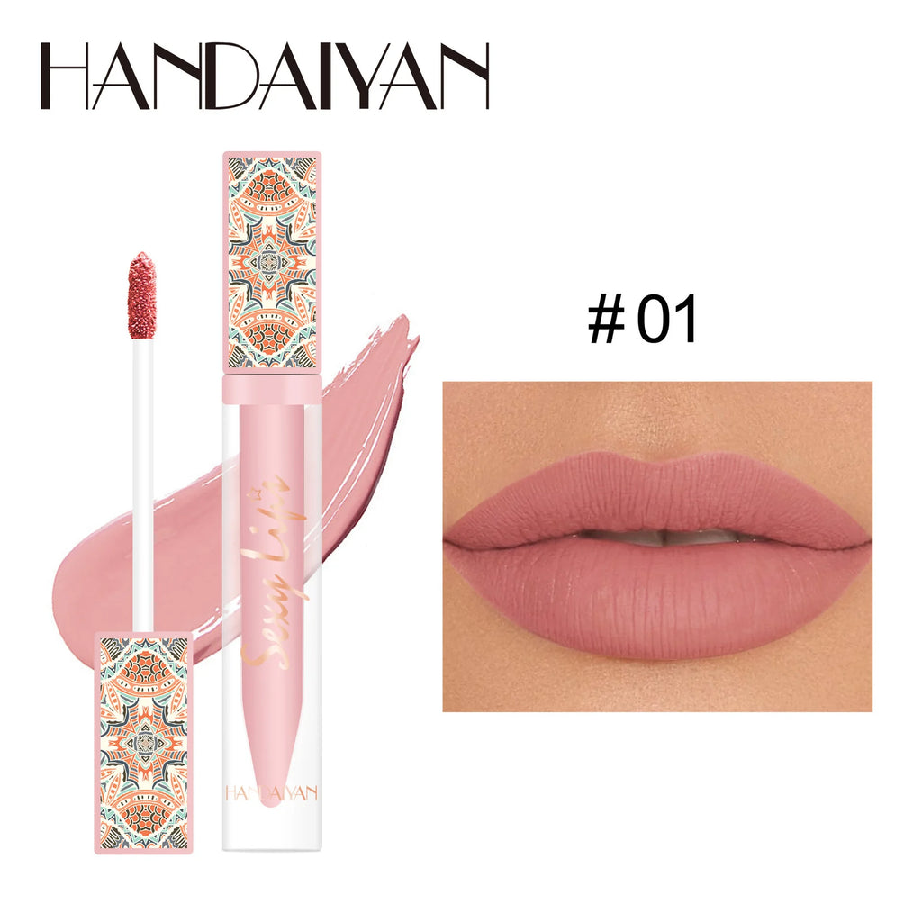Handaiyan Bohemian Matte Liquid Lipstick – 6 Earth Tone Colors