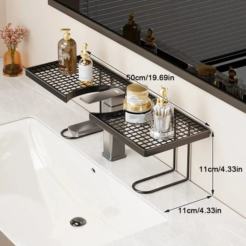 No-Drill Over-Sink Mesh Storage Rack | Kitchen & Bathroom