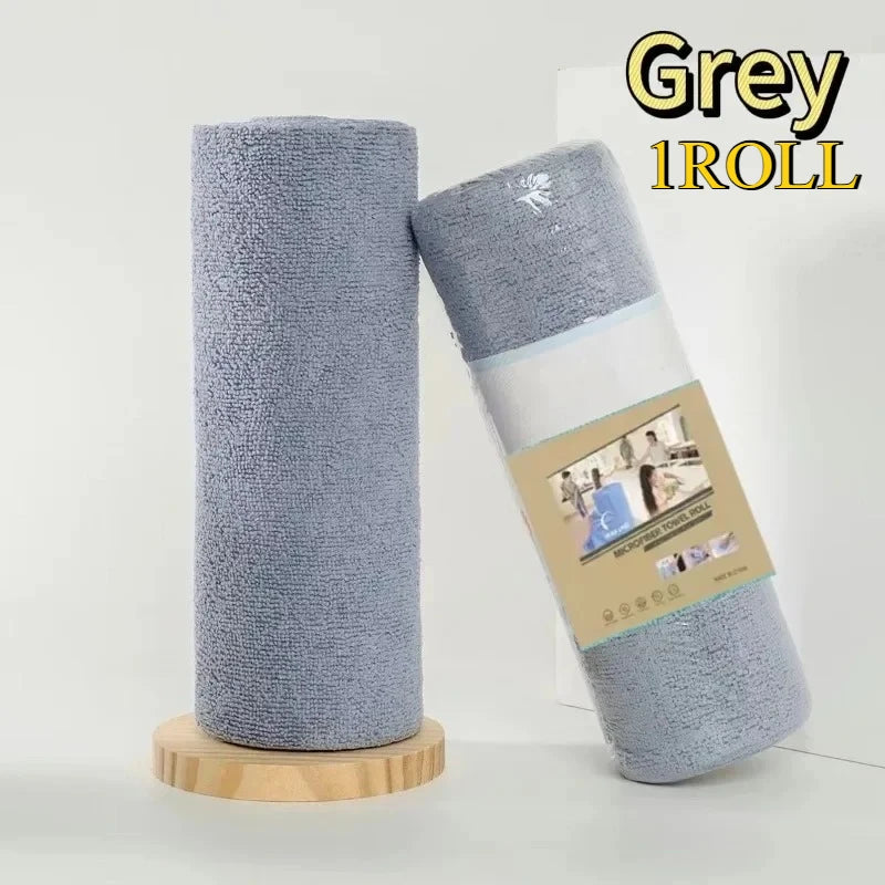1/2/3Roll Highly Absorbent Cleaning Towel, Disposable Dishwashing Towel for Lazy People, Suitable for Kitchens, Windows,and Cars Oasis Select Grey 1PC