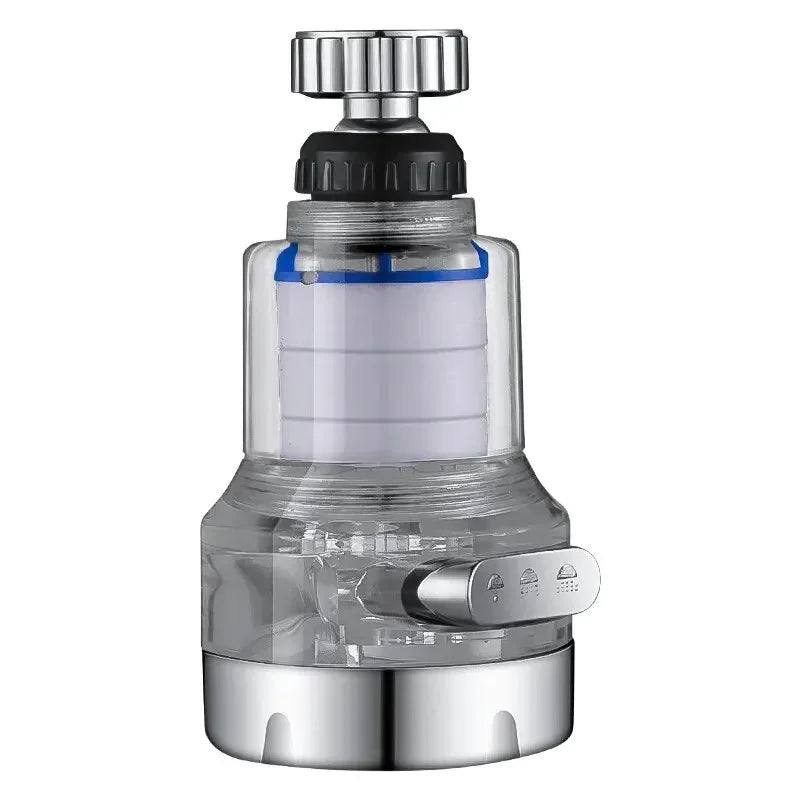 Baokemo 360 Rotating Water Purifier Filter Tap Universal For Kitchen Bathroom Shower Household Filter PP Cotton High Density Oasis Select three modes