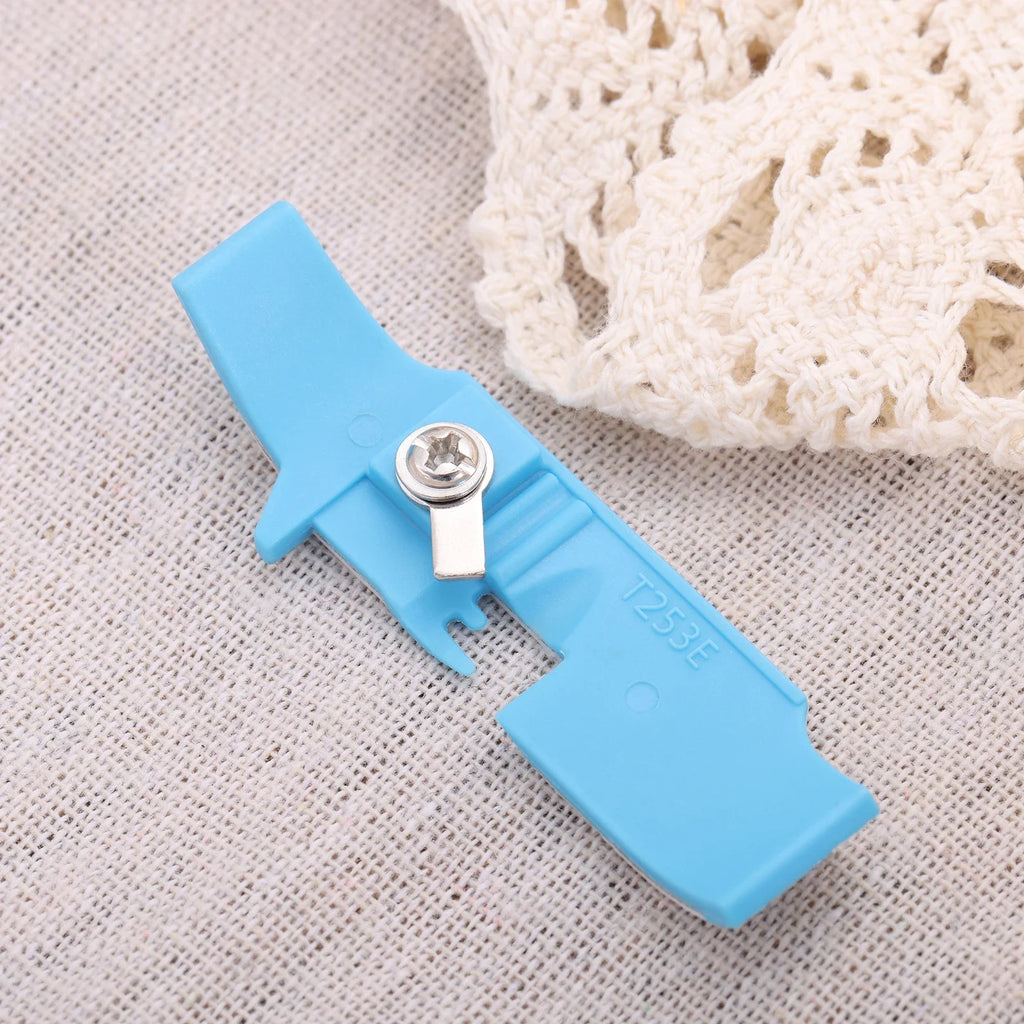 1Pc Plastic Wear-Resistant Presser Foot Bottom Plate Original Jack Four Thread Blue Shoulder Strap Pressure Foot Overlock Sew Oasis Select