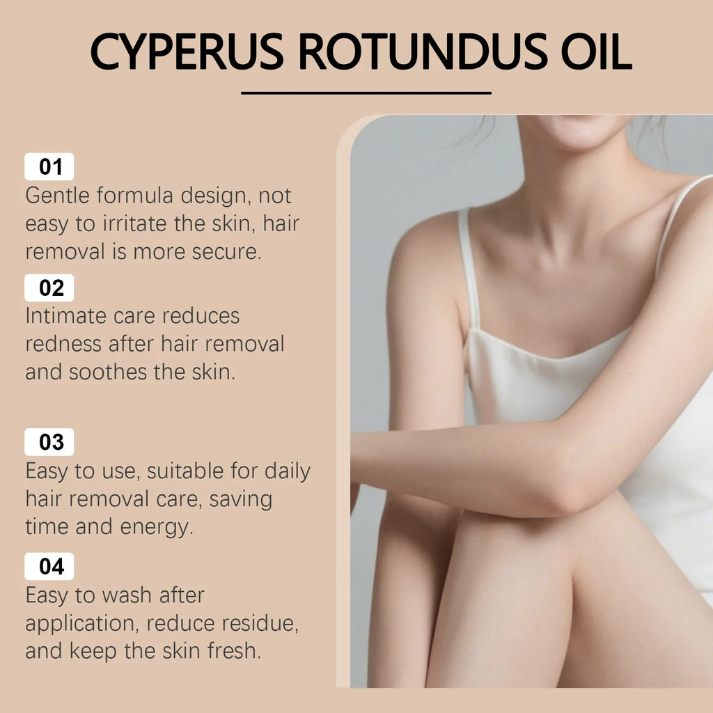 Hair Removal Care Essential Oil Moisturizes and Soothes Skin After Hair Removal, Silky Touch, Plant-Nourishing Care Oil Oasis Select