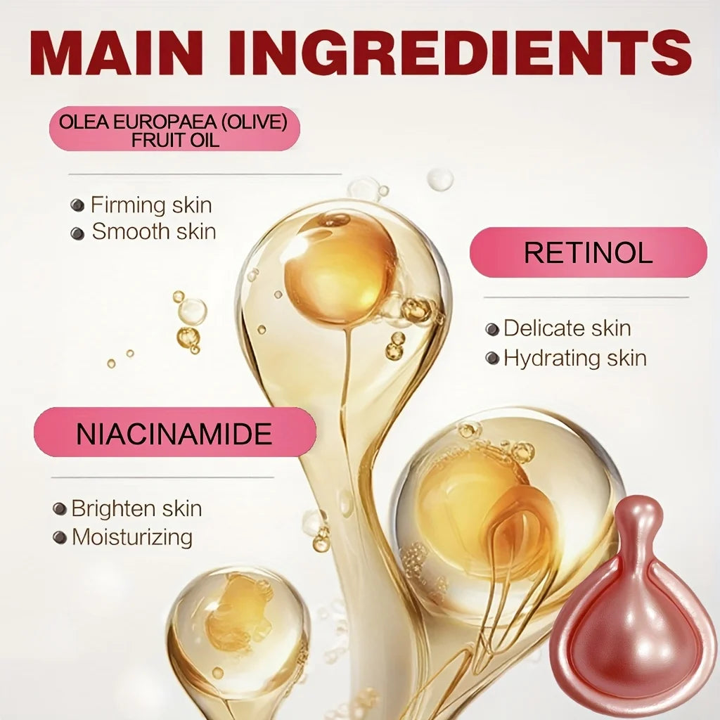 Niacinamide & Retinol Facial Essence Capsules – 30ct Serum
