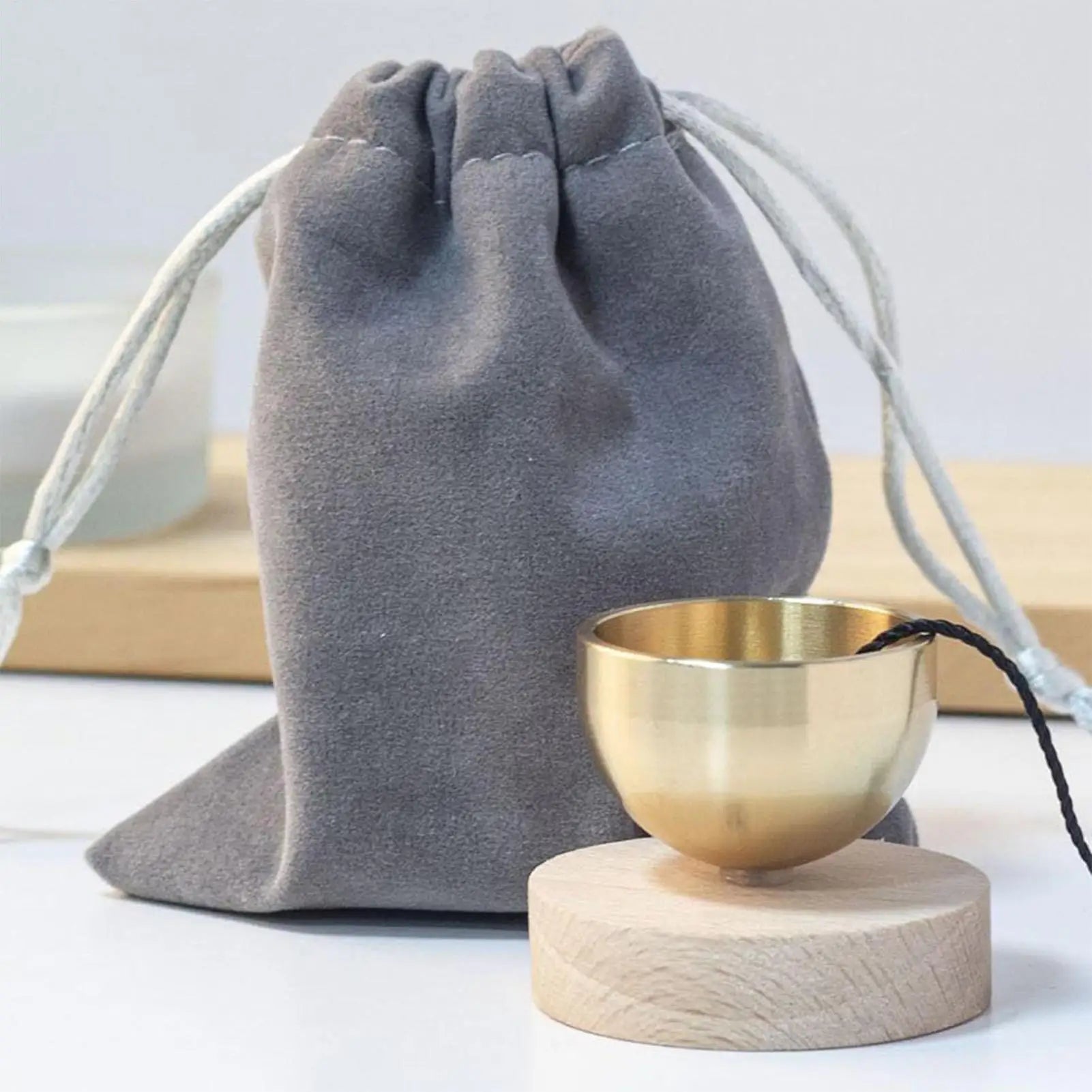 Brass Singing Bowl Yoga Meditation Bowl for Sound Healing Stress Relief Buddha Mindfulness bowl Instrument Singing Bowl Set Oasis Select