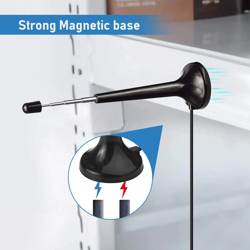 Indoor high-gain metal sucker rod radio antenna digital signal intensifier F connection adapter Oasis Select