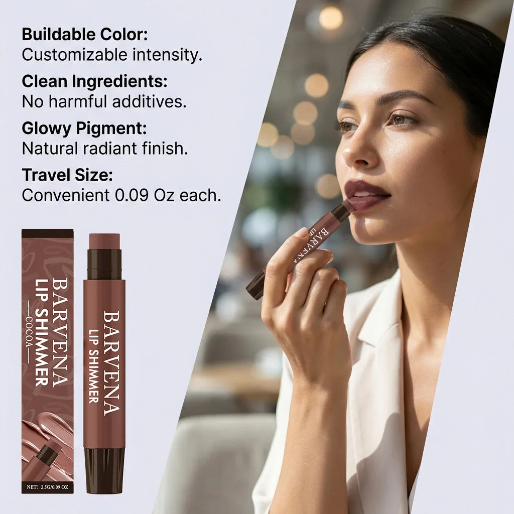 Shimmer Lip Balm – Hydrating, Glossy & Plumping Moisturizer Shimmer Lip Balm Oasis Select