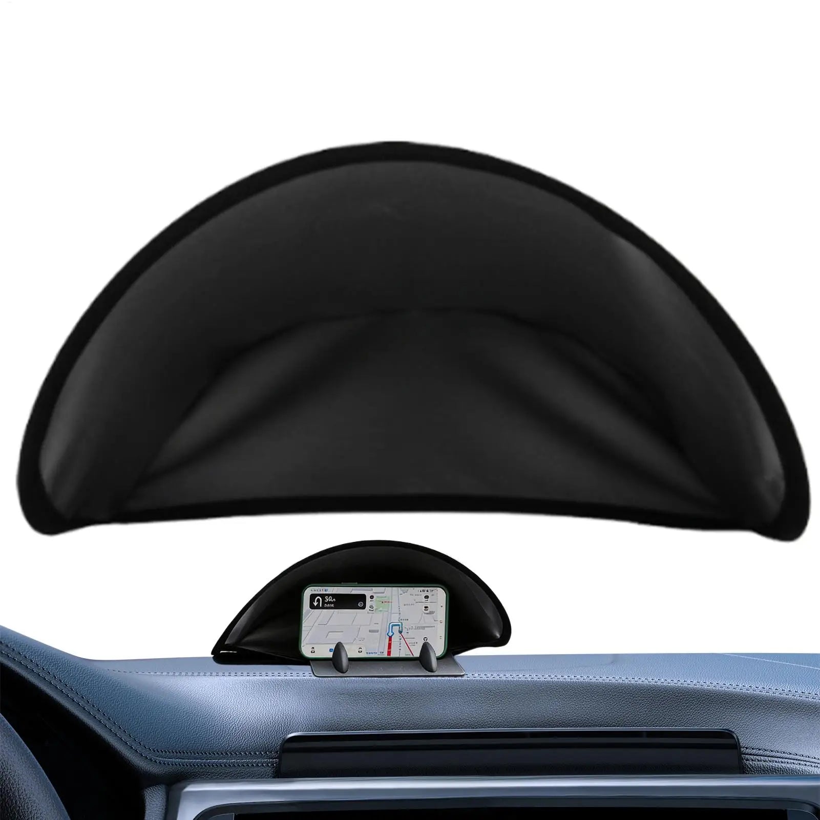 Car Phone Sun Shade Foldable Anti-Glare Cover Car Phone Sun Shield for Automotive SUV Dashboard Driving Navigation Sun Shade Oasis Select