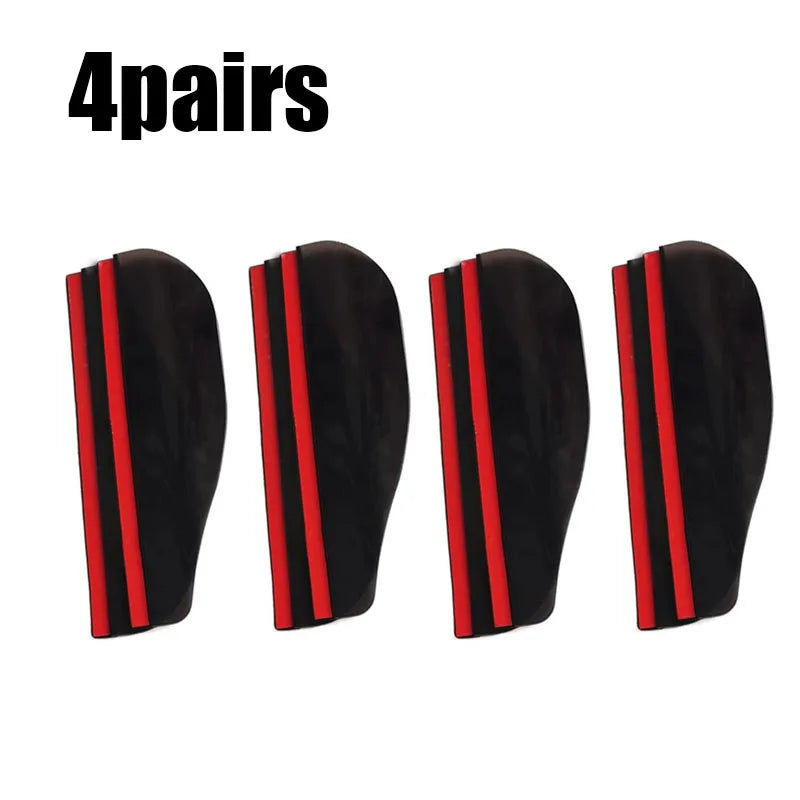 1/2/3/4pairs Car Rearview Mirror Rain Eyebrow Carbon Fiber Universal Car Rain Shield Reversing Mirror Rain Cover Car Accessorie Oasis Select 4pairs Black-A