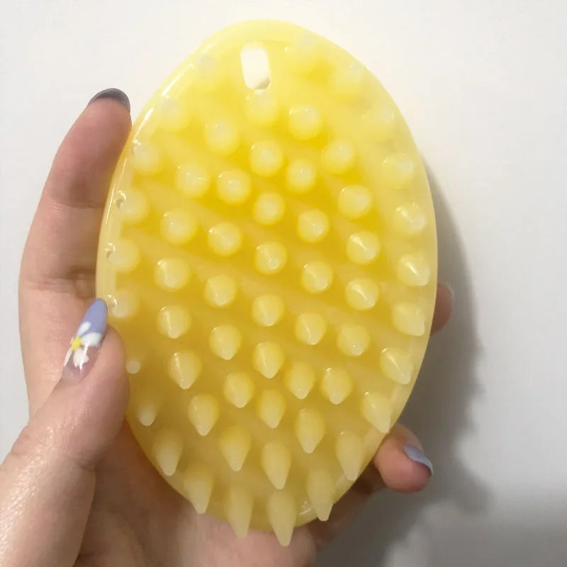 Pet Products For Dog Cat Massage Brush Combs Cleaner Puppy Hair Removal Slicker Brushes Wash Tools Soft Gentle Silicone Bristles Oasis Select
