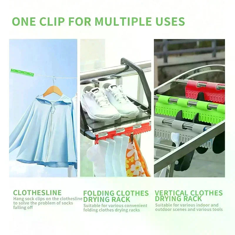 2 PCS Hanging Rod Sock Rack, Clothes Hanger Suitable For Drying Socks, Towels, Underwear And Other Small Clothing Items Oasis Select