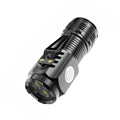 LED Strong Light Flashlight Rechargeable Multi functional for Long Range Portable Outdoor Home Mini Flashlight Cap Clip Light Oasis Select black