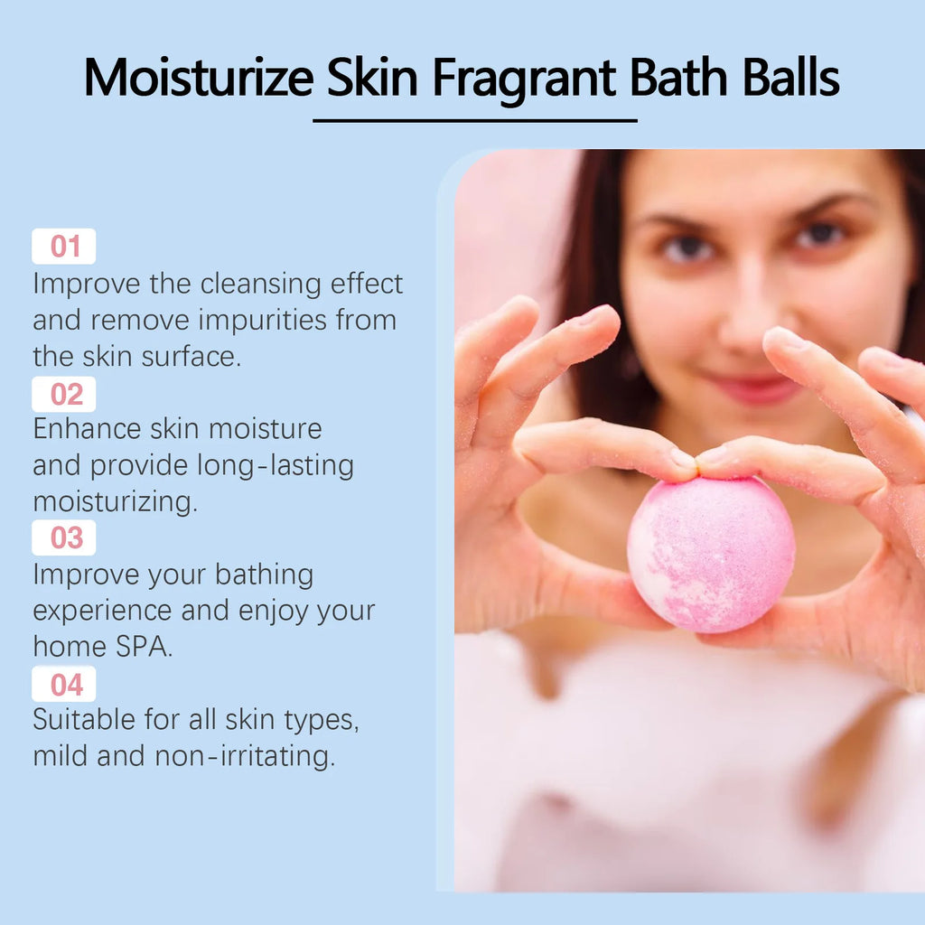 Aromatherapy Bath Bombs Set – 6 Pack Moisturizing Fizz Balls Bath Bombs Set Oasis Select