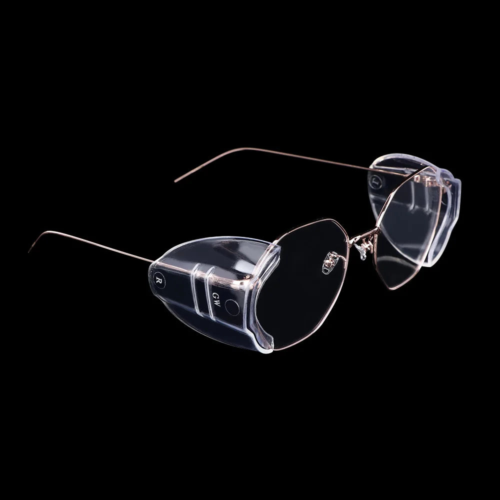 1pair Clear Universal Safety Goggles TPU Polyurethane Flexible Safety Goggles Eye Protection Glasses Side Shields Oasis Select 50 x 45 x 20
