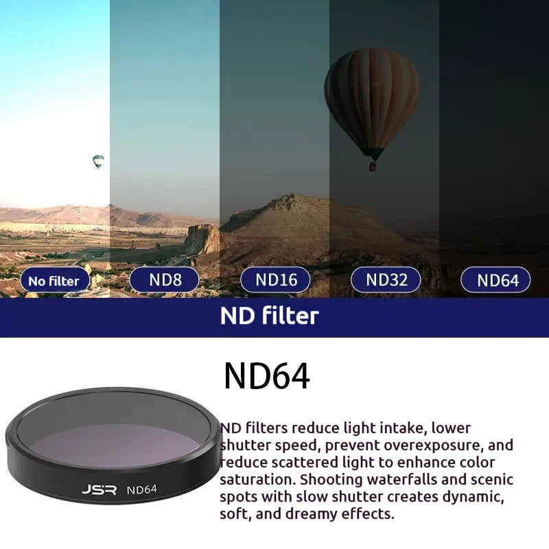 JSR Optical Glass Filters for DJI Osmo Nano – UV CPL ND Star