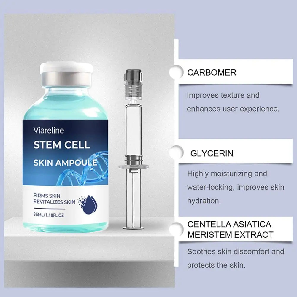 35ML Revitalizing Essence Ampoules For Face Hyaluronic Acid Face Serum Deeply Moisturizing Firming Skin Care Improve Fine Lines Oasis Select