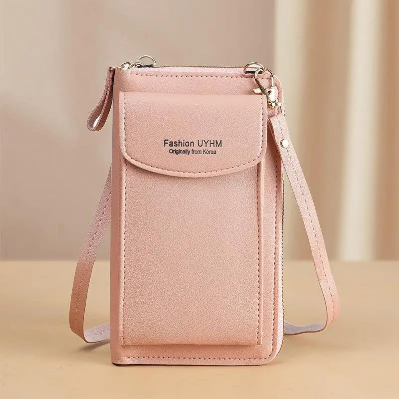 Women's Mini PU Leather Crossbody Bag | Zipper Flap Purse