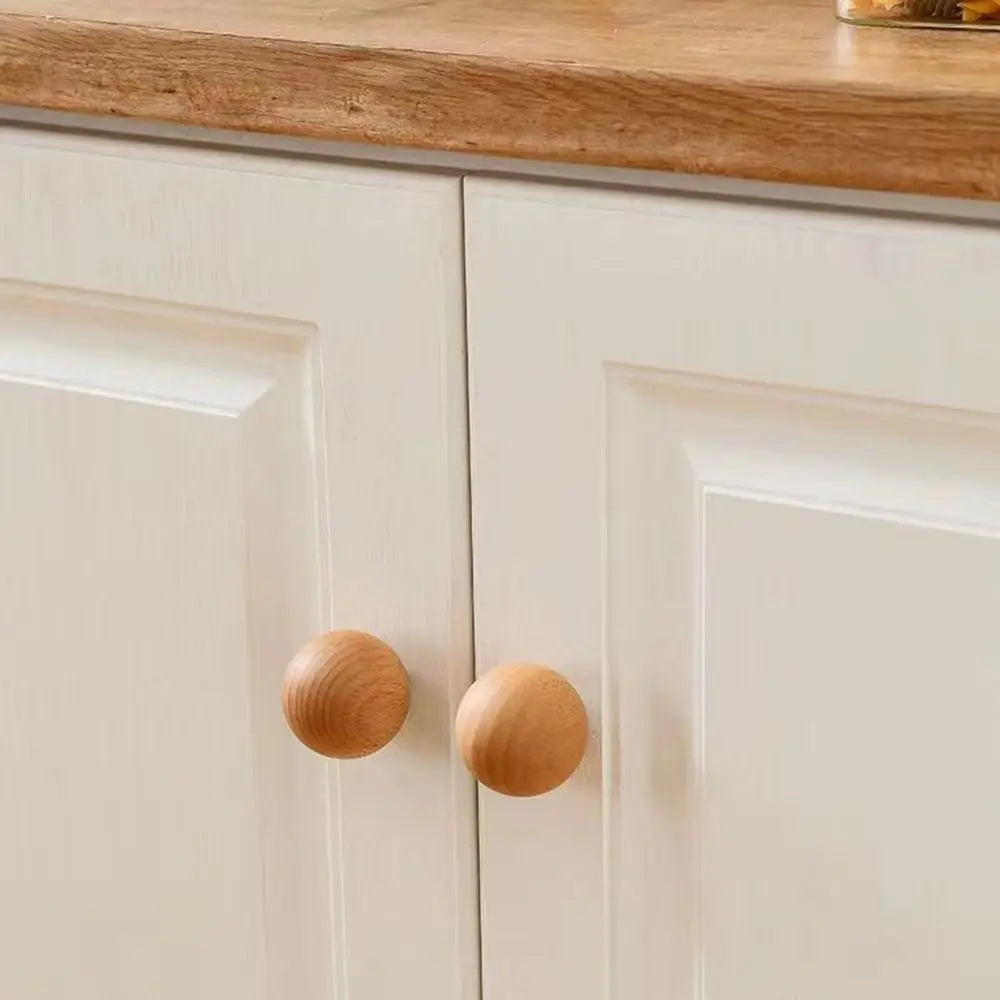 Nordic Beech Wood Cabinet Knob & Wall Hook | Wardrobe Pull