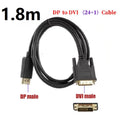  1.8M DP to DVI Adapter Cable 0.25M DP To DVI Adapter for Desktop Laptop PC TV Dell Asus Monitor Projector DisplayPort Cable Oasis Select 1.8m