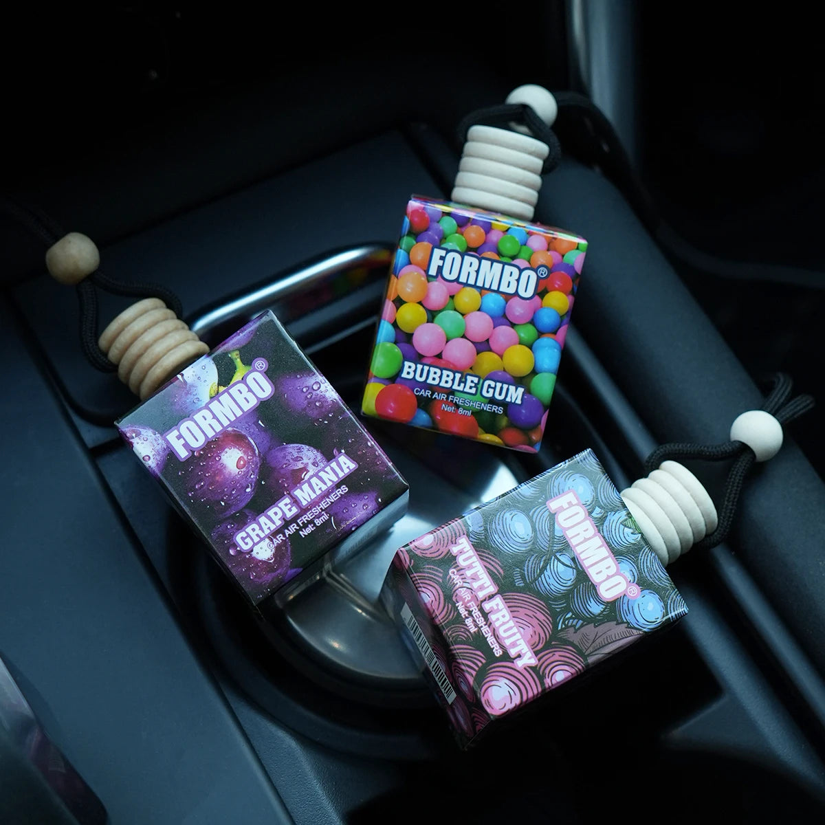 FORMBO Fruit Car Air Freshener Pendant | 4 Scents, 8ml Car Air Freshener Oasis Select