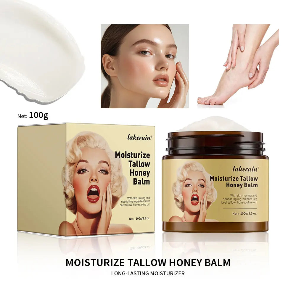 Beef Tallow Face Cream Lasting Moisturizing Soothing Facial Skin Firming Increase Facial Elasticity Nourishing Smooth SkinCare Oasis Select 1pcs