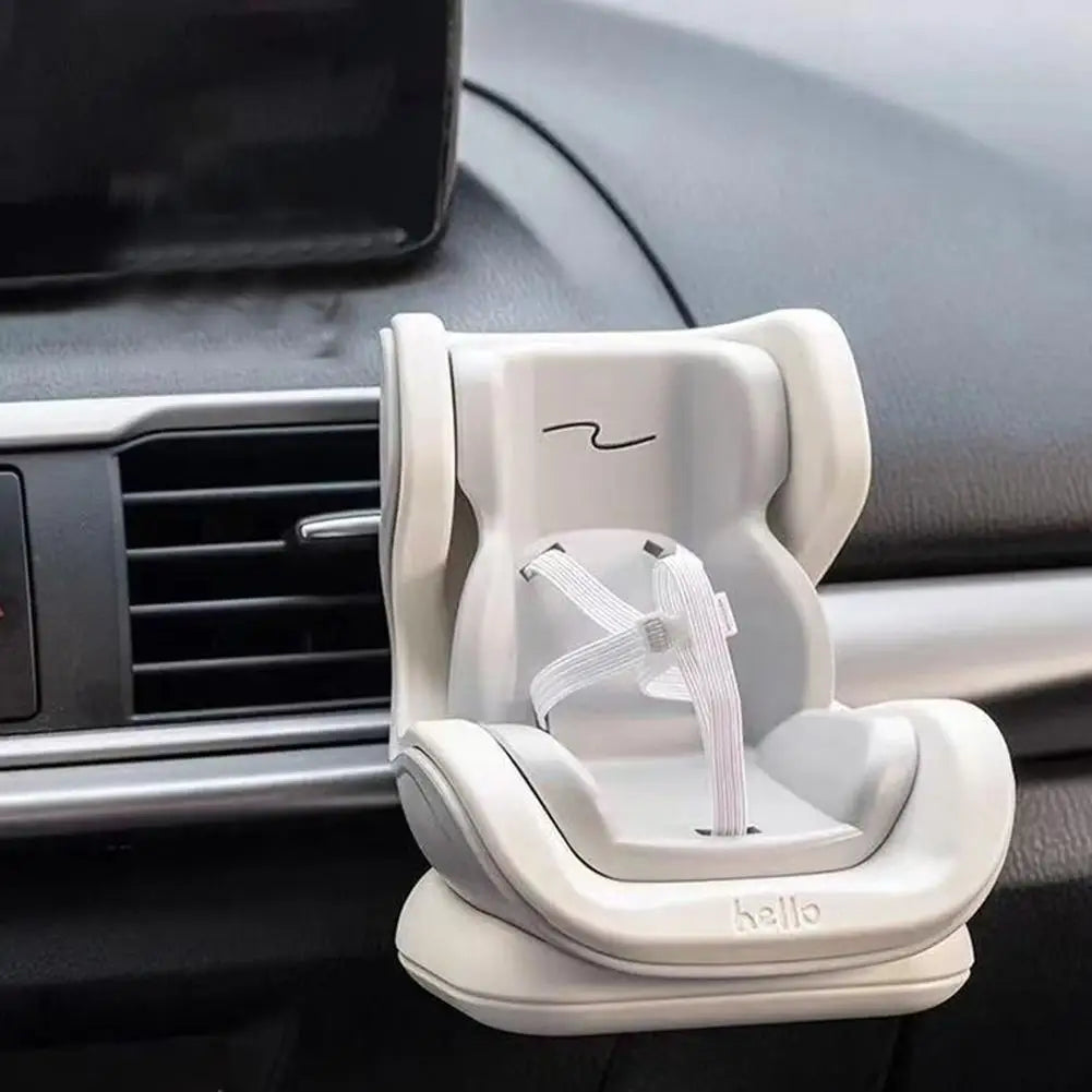 Kawaii Mini Car Seat Doll Accessory – Cute Interior Decor