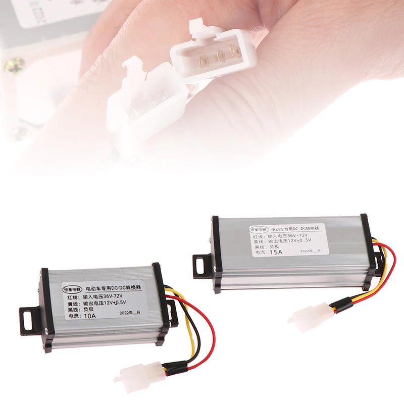 DC 36/48/60/72V to 12V 10A 15A 20A 180W Electric Vehicle DC Converter Electric Power Transformer Oasis Select