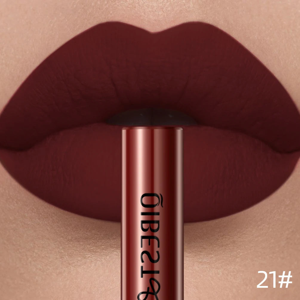 QIBEST Matte Liquid Lipstick – Long-Lasting Velvet Lip Gloss