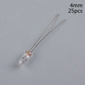 25PCS 5mm 4mm 3mm Clear 12V Mini Bulb of Wheat Rice Bulbs Switch Button Bulbs Indicator Bulb Tungsten Lamp Accessories Oasis Select 4MM