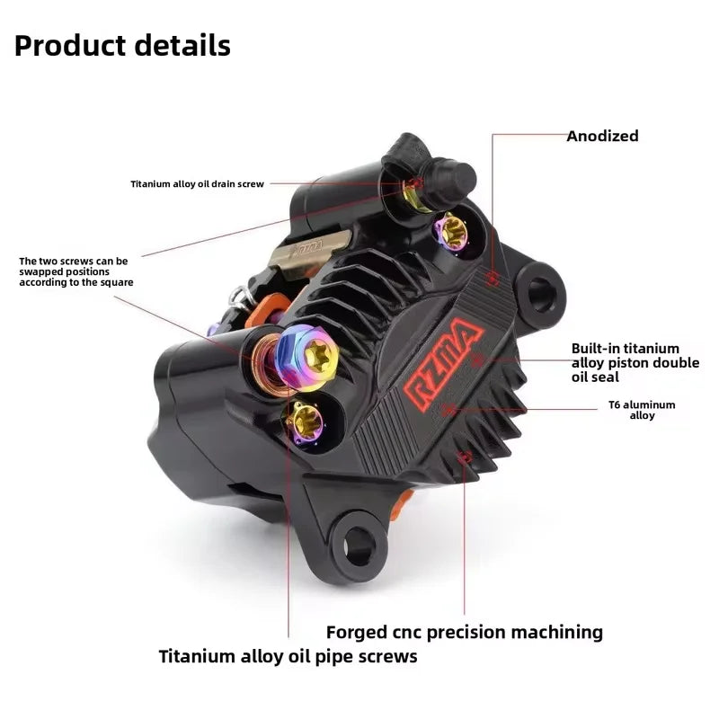 Ruizuma G-M605 large crab brake caliper titanium alloy brake pump electric motorcycle modification motorcycle upgrade Oasis Select
