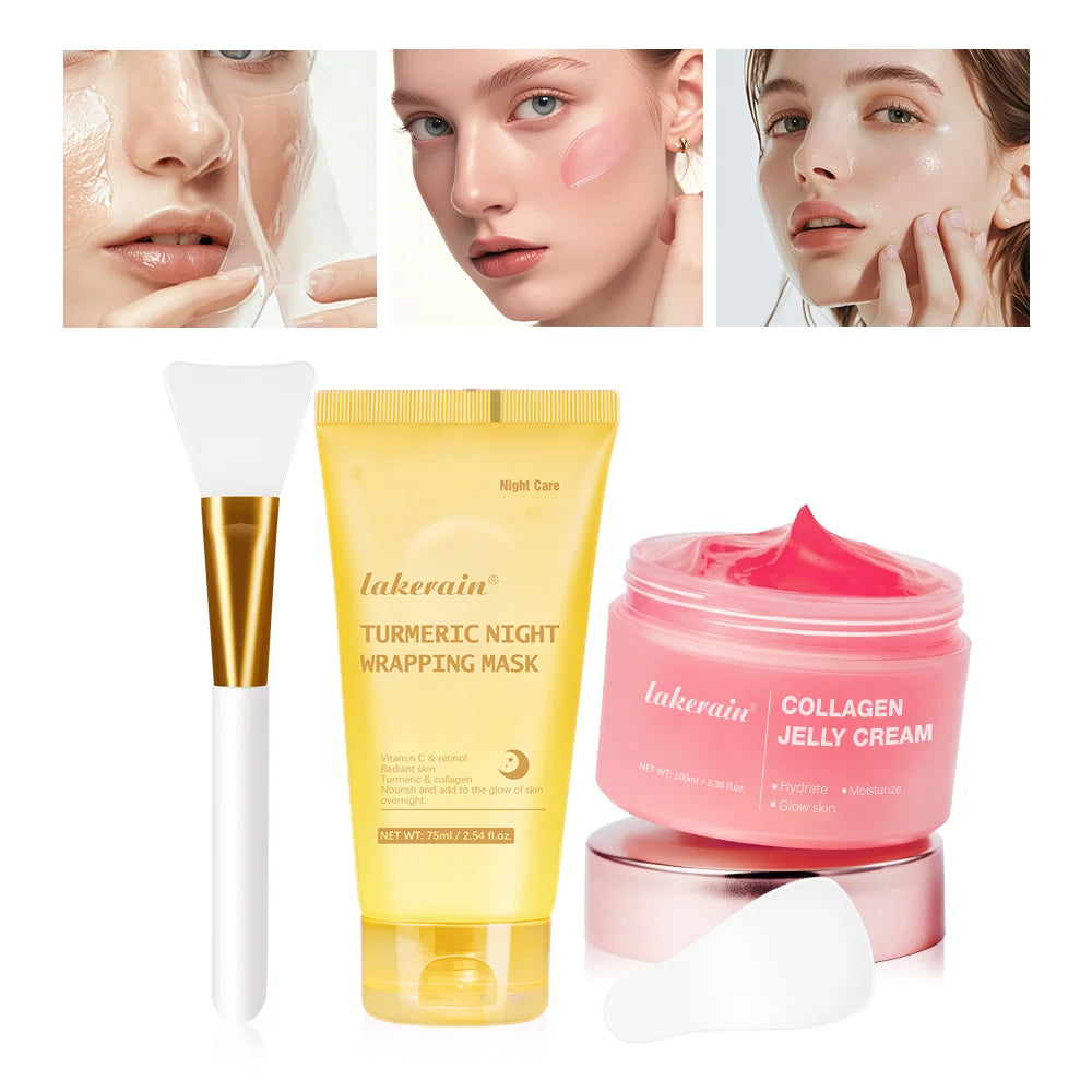 Lakerain Collagen Overnight Peel-Off Mask – Hydrating & Firming