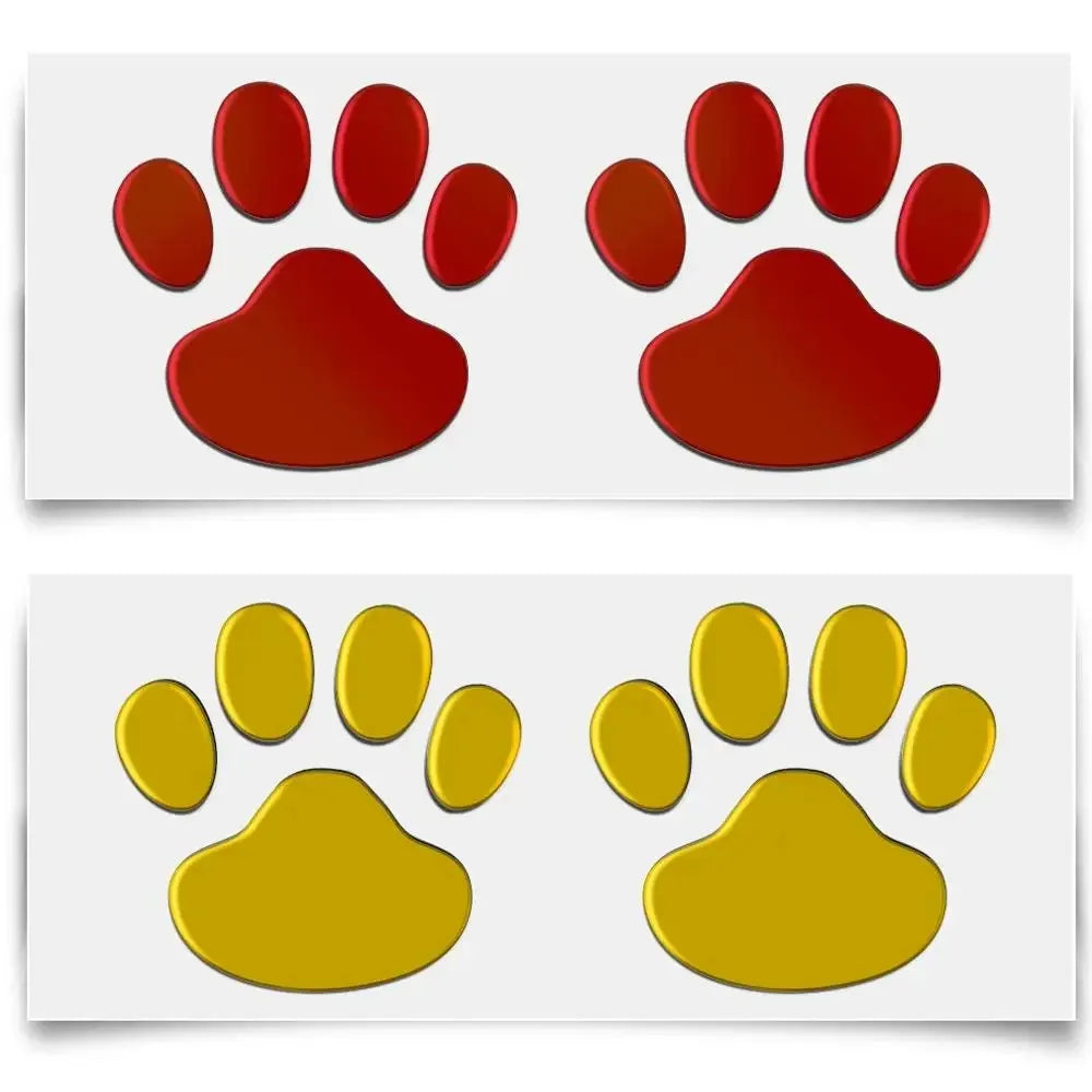 Car Stickers Creative Decals Paw 3D Animal Dog Cat Foot Prints Decal Car Motocycle Sticker Car Accessories Oasis Select
