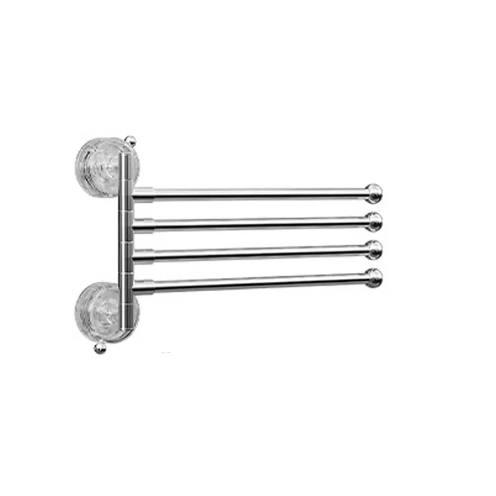 3/4/5 Bar Rotating Suction Cup Towel Rack | Foldable Hanger