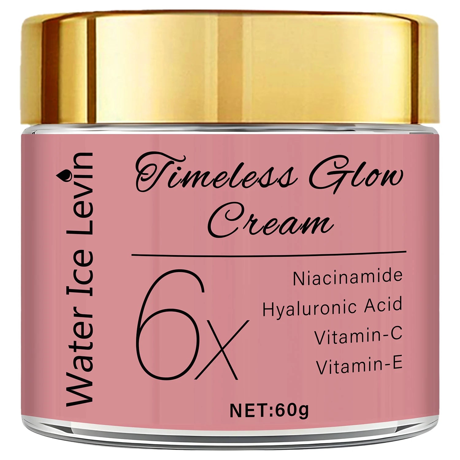 Timeless Glow Face Cream – Niacinamide, Hyaluronic Acid & Vitamin C Brightening Face Cream Oasis Select pink 60g