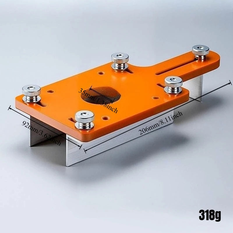 JUSTINLAU 1PC 2in1 Woodworking Slotting Positioning Bracket Board Carving Machine Workbench Installation Board Woodworking Tools Oasis Select B