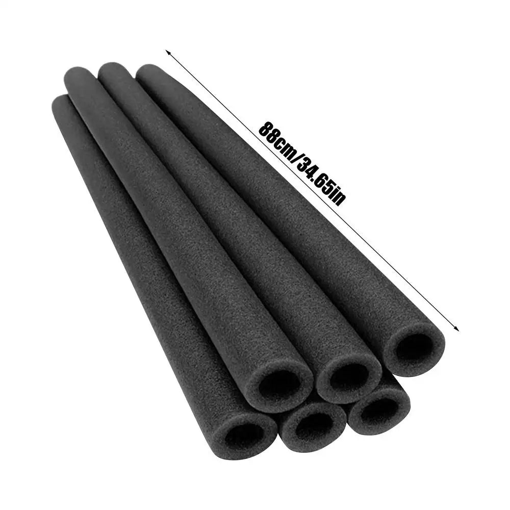 Trampoline Pole Foam Sleeves 6 Pieces Trampoline Enclosure Protection Tubes Padding Replacement Sturdy Secure for Safe Outdoor Oasis Select Black